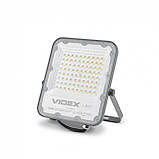 Прожектор LED 50W 5000K 100-240V АС сірий PREMIUM F2 (3 роки) VIDEX, 25958, фото 2