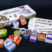 Дерев'яна іграшка Шнурівка Гноми Cubika (Левеня), 13654