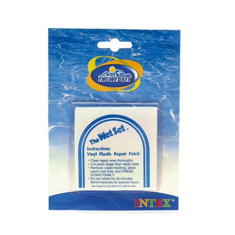 Комплект для ремонту надувних виробів Intex 59631, 6 самоклеючих заплаток, розмір 7,0 х 7,0 см