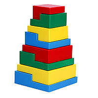 Деревянная игрушка пирамидка Головоломка 8 эл. KomarovToys