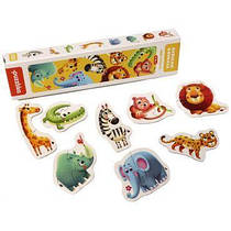 Пазли-половинки міні Тварини Африки Puzzlika, 16 елементів, від 18 місяців