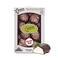 Зефір білий у шоколадній глазурі без цукру зі стевією 600 г STEVIASUN OST-211