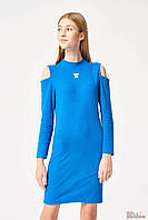 Платье синего цвета с вырезами на плечах для девочки (146 см.) Reporter Young