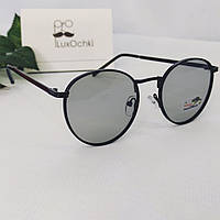 Круглые солнцезащитные поляризованные фотохромные(хамелеон) очки