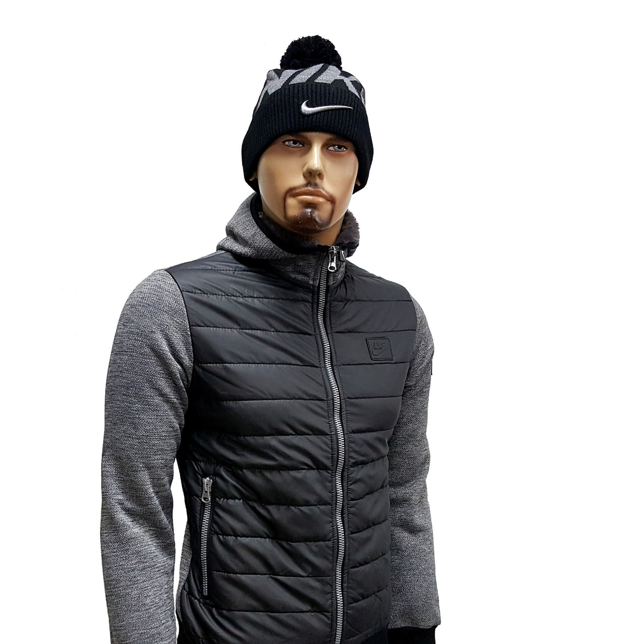 Чоловіча кофта Nike tech fleece на хутрі,оригінал