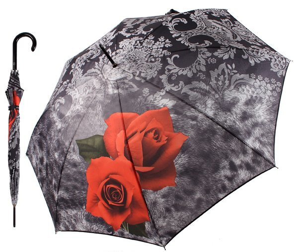 Парасолька тростина HAPPY RAIN Ornamentic Roses 80593;00 в асортименті, фото 1