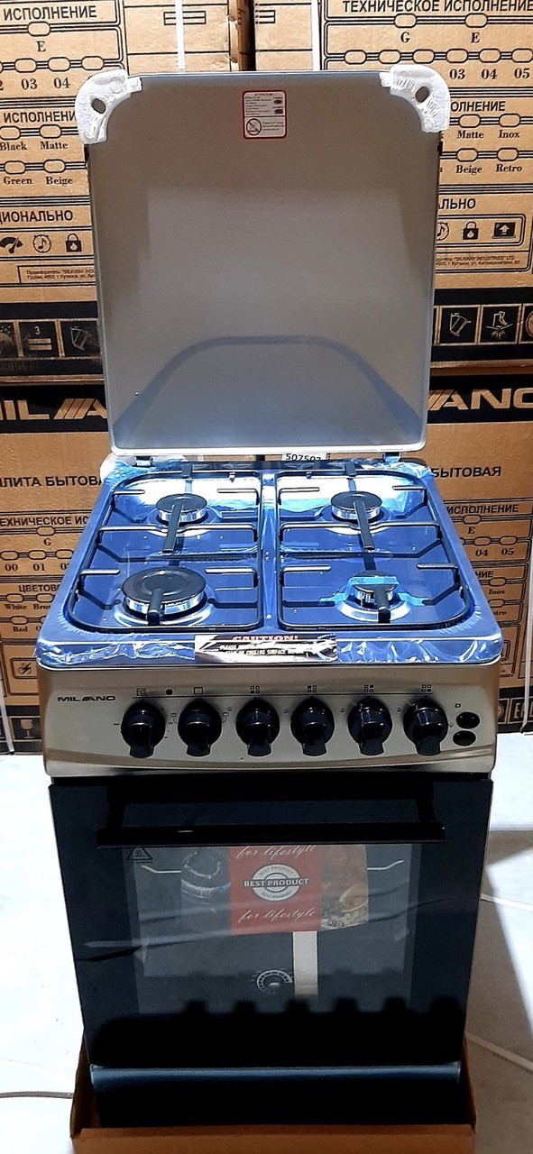Плита газо-электрическая комбинированная Milano ML50E20 Сталь 509407 в ...