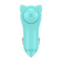 АЗУ Baseus Adorkable Cute Cat 2USB 3A, Green (CCALL-DM06)