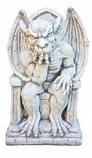 Скульптура Горгуля на троні №3 з бетону 48 см, фото 4