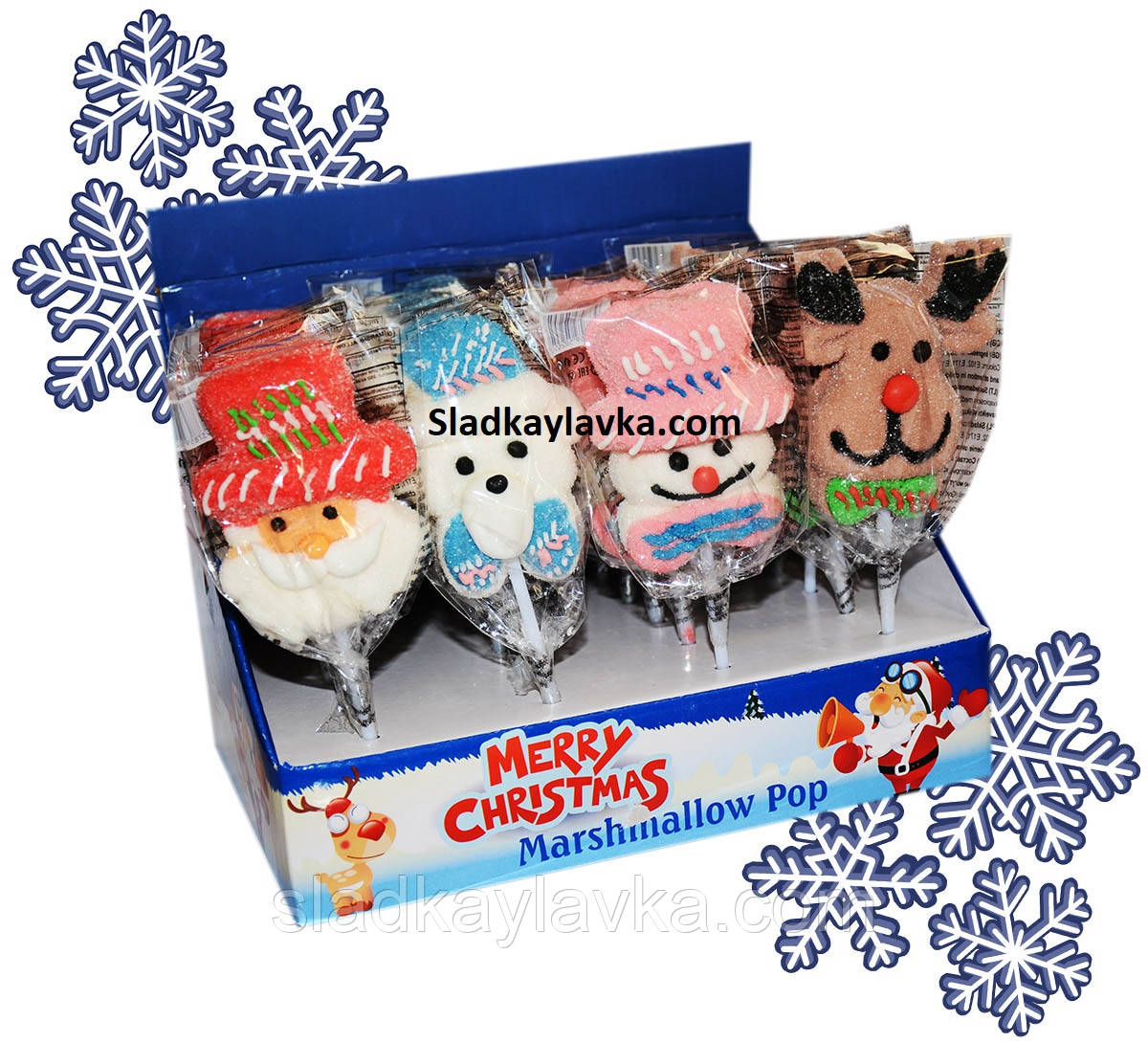 Маршмелоу А4 Merry Christmas 35 гр (24 шт) 1/6