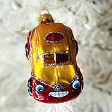 Формова ялинкова іграшка "Машинка золота", фото 2