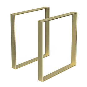 Комплект опор для столу з металу 600×70 мм, H 730 мм 2 шт Золото