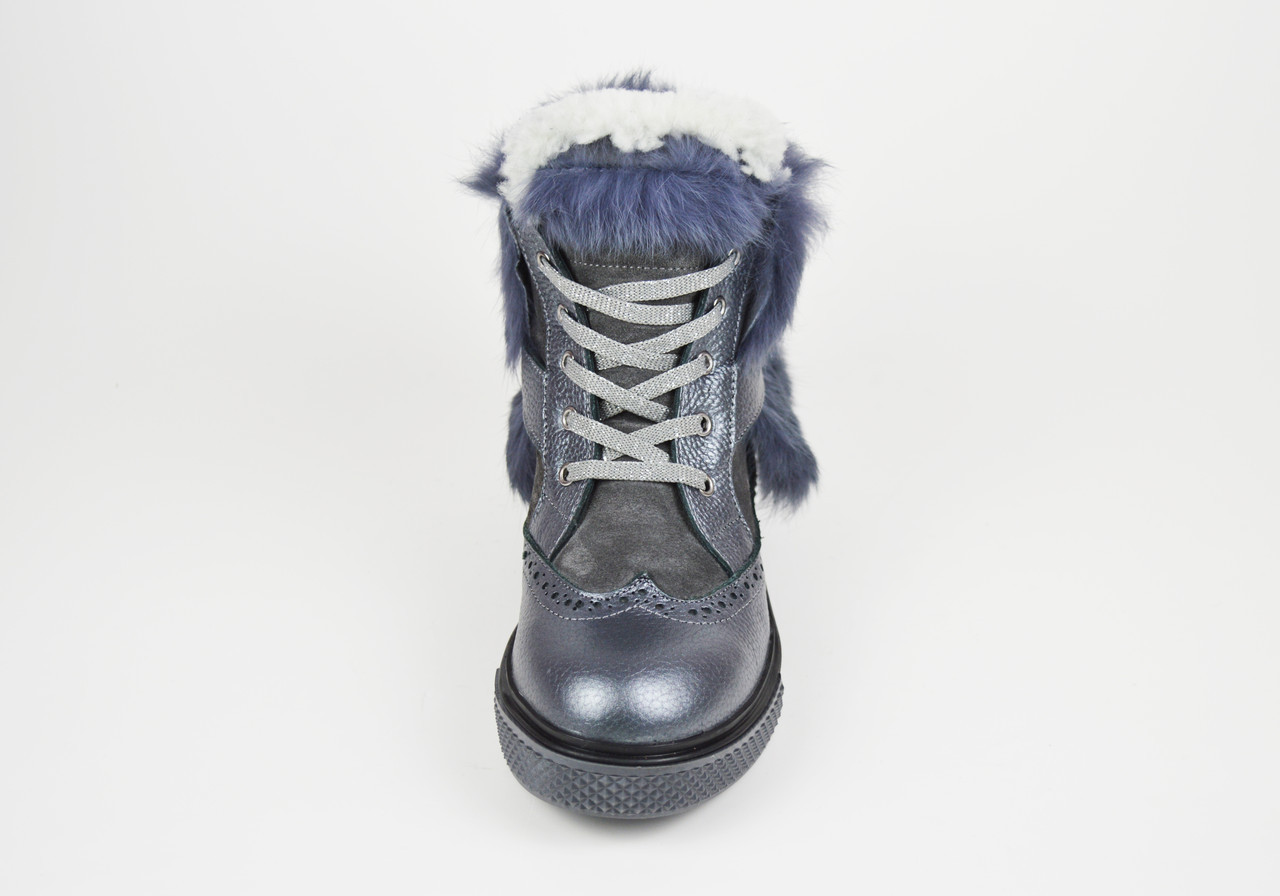 Ботинки зимние с синим мехом Aquamarine 047 - фото 3 - id-p1282933043