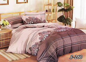 Красива постільна білизна полуторна з сатину "Катаріна"