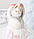 Набір із 2 новорічних статуеток Сніговики Подружки, фото 2