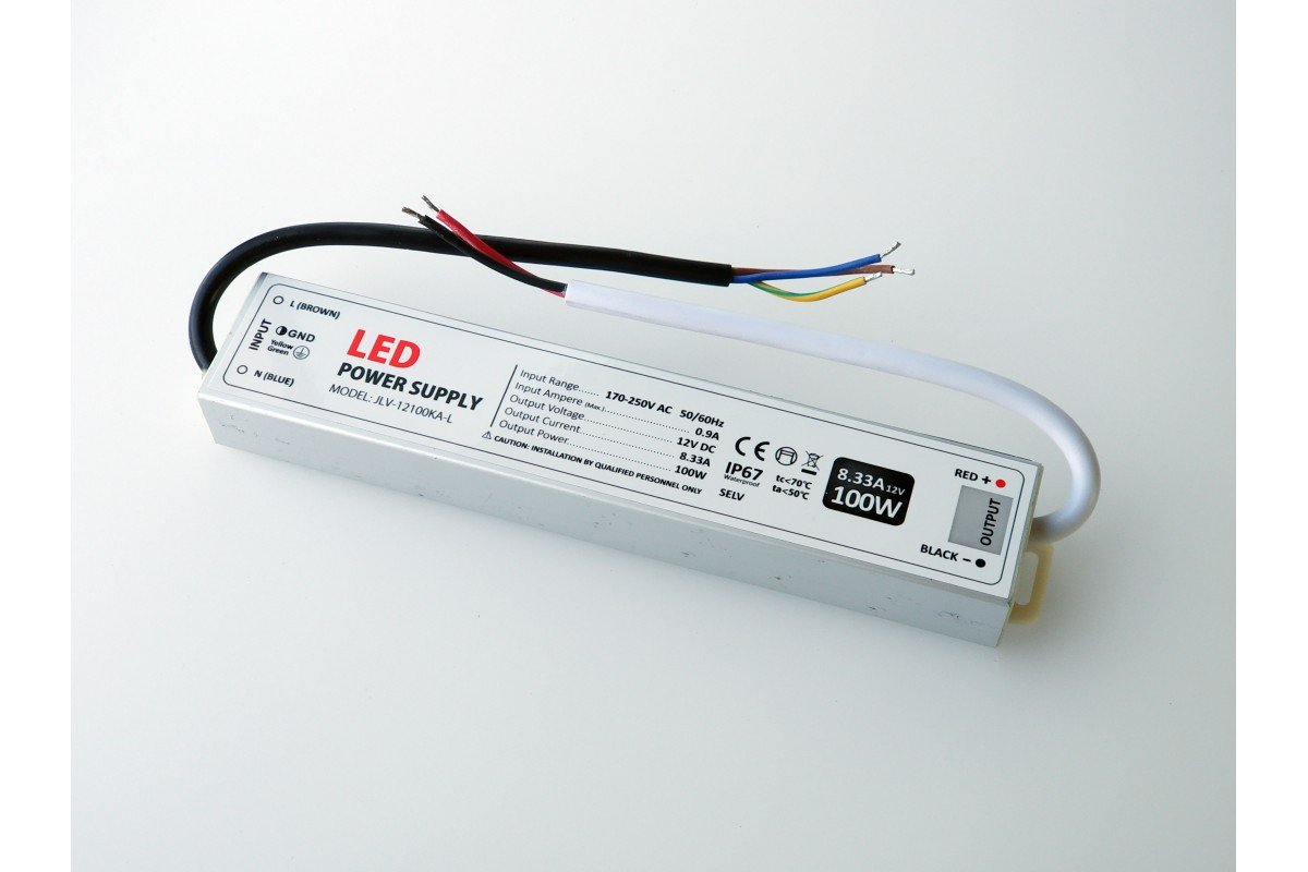 Блок живлення 100W 12V герметичний premium Jinbo