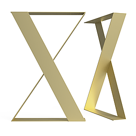 Комплект опор для столу з металу INSTIGO 500×104 мм, H 730 мм 2 шт Золото