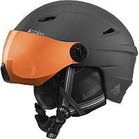 Горнолыжный и сноубордический шлем Cairn Electron Visor SPX2 mat black 57-58 (черный)