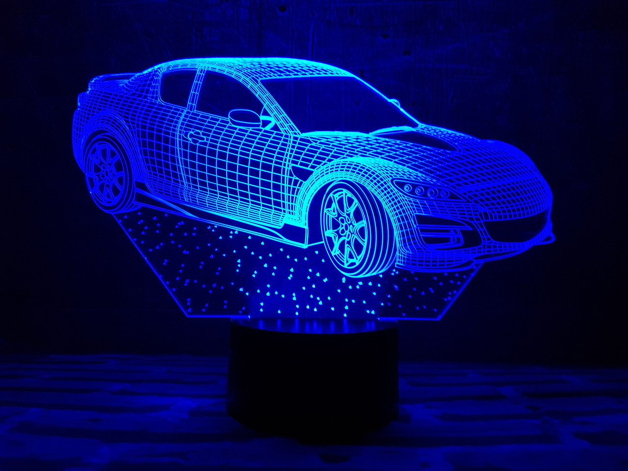 Змінна пластина для 3D-світильників "Автомобіль 6" 3DTOYSLAMP, фото 1