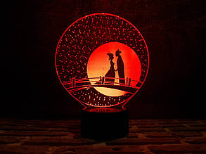 Змінна пластина для 3D ламп "Міст закоханих" 3DTOYSLAMP