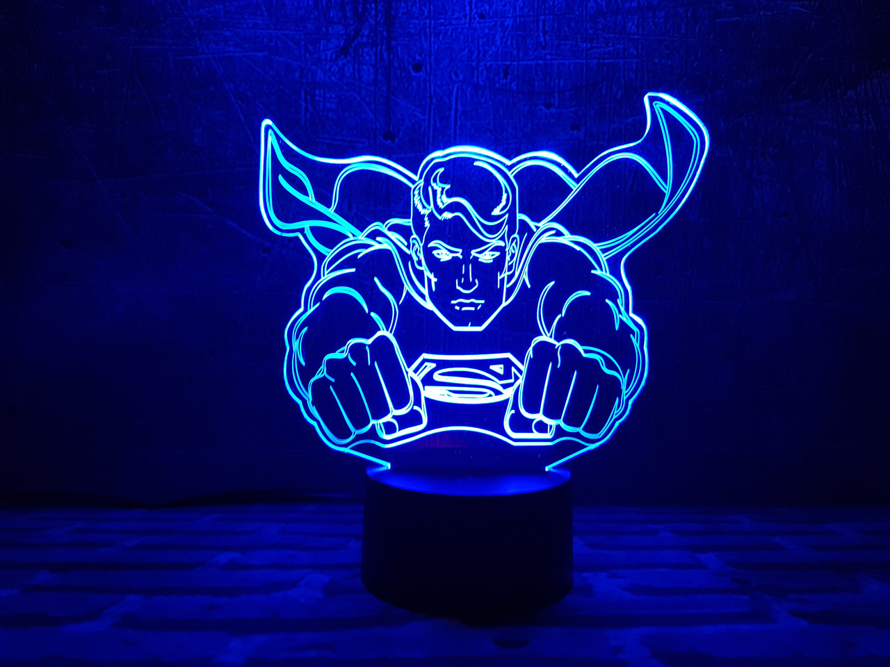 Змінна пластина для 3D нічника "Супермен" 3DTOYSLAMP, фото 1