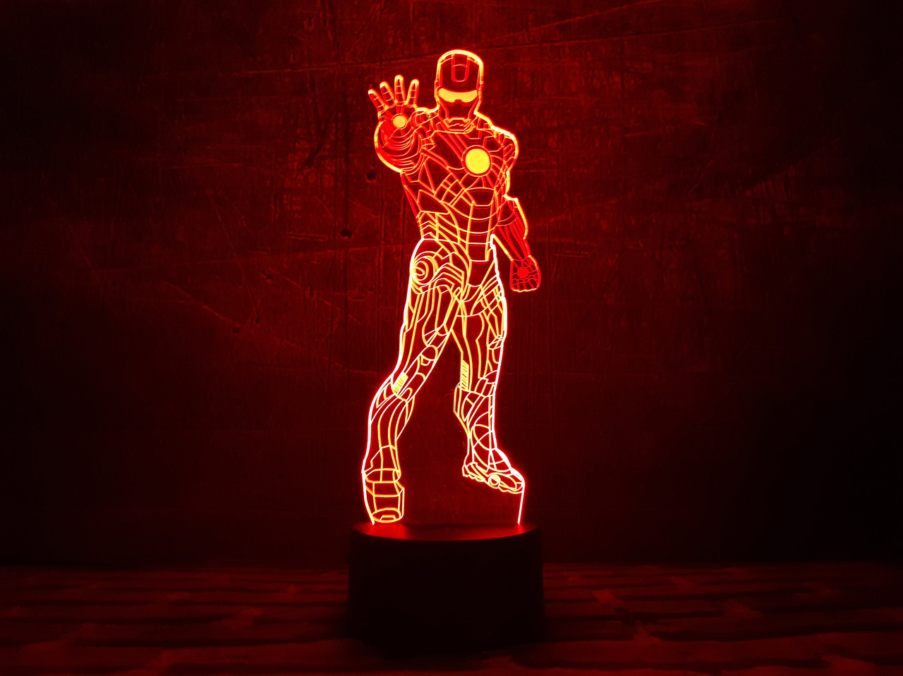 Змінна пластина для 3D-нічника "Залізна людина" 1" 3DTOYSLAMP, фото 1