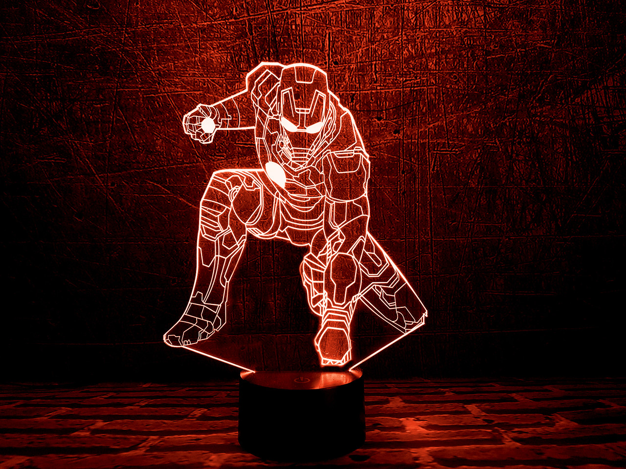 Змінна пластина для 3D-нічника "Залізна людина 4" 3DTOYSLAMP, фото 1