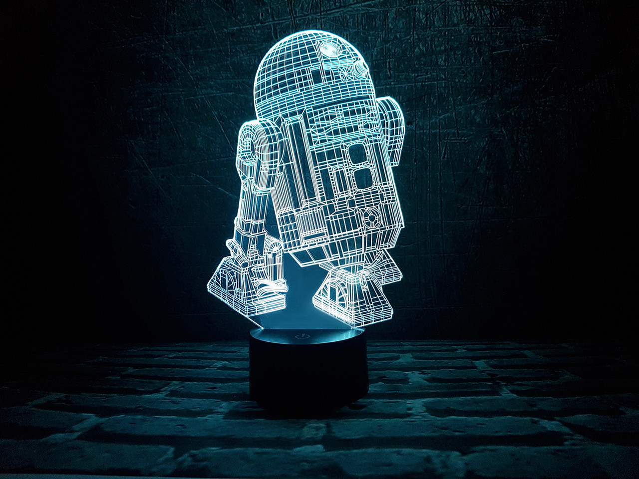 Змінна пластина для 3D-нічника "R2D2" 3DTOYSLAMP, фото 1