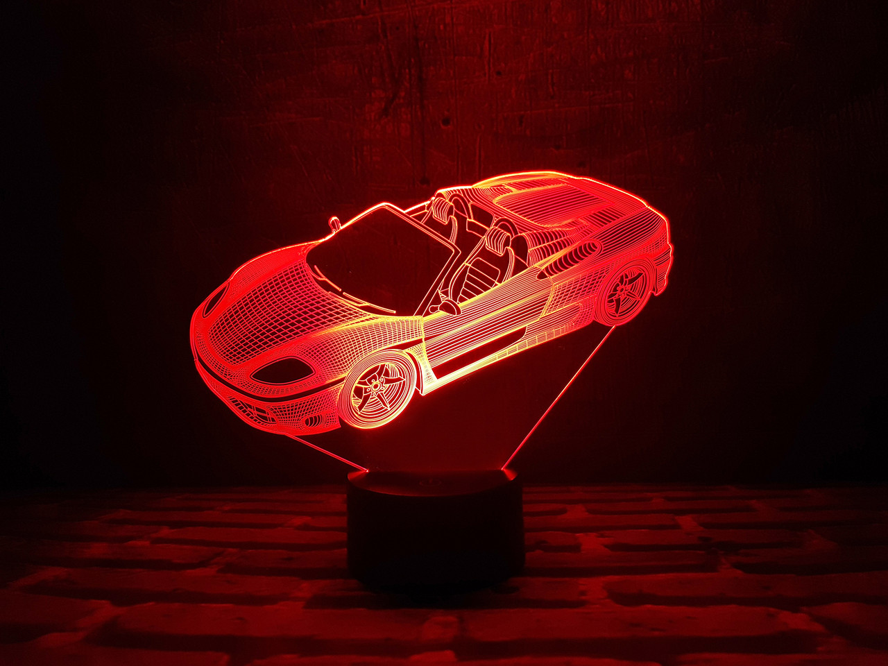 Змінна пластина для 3D-світильників "Автомобіль 3" 3DTOYSLAMP, фото 1