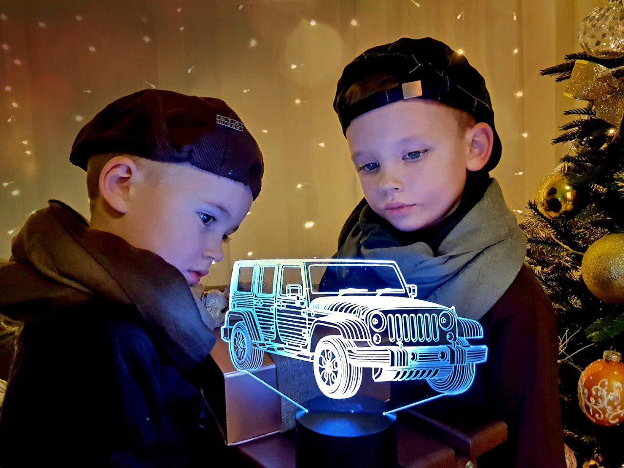 Змінна пластина для 3D-світильників "Автомобіль 22" 3DTOYSLAMP, фото 1