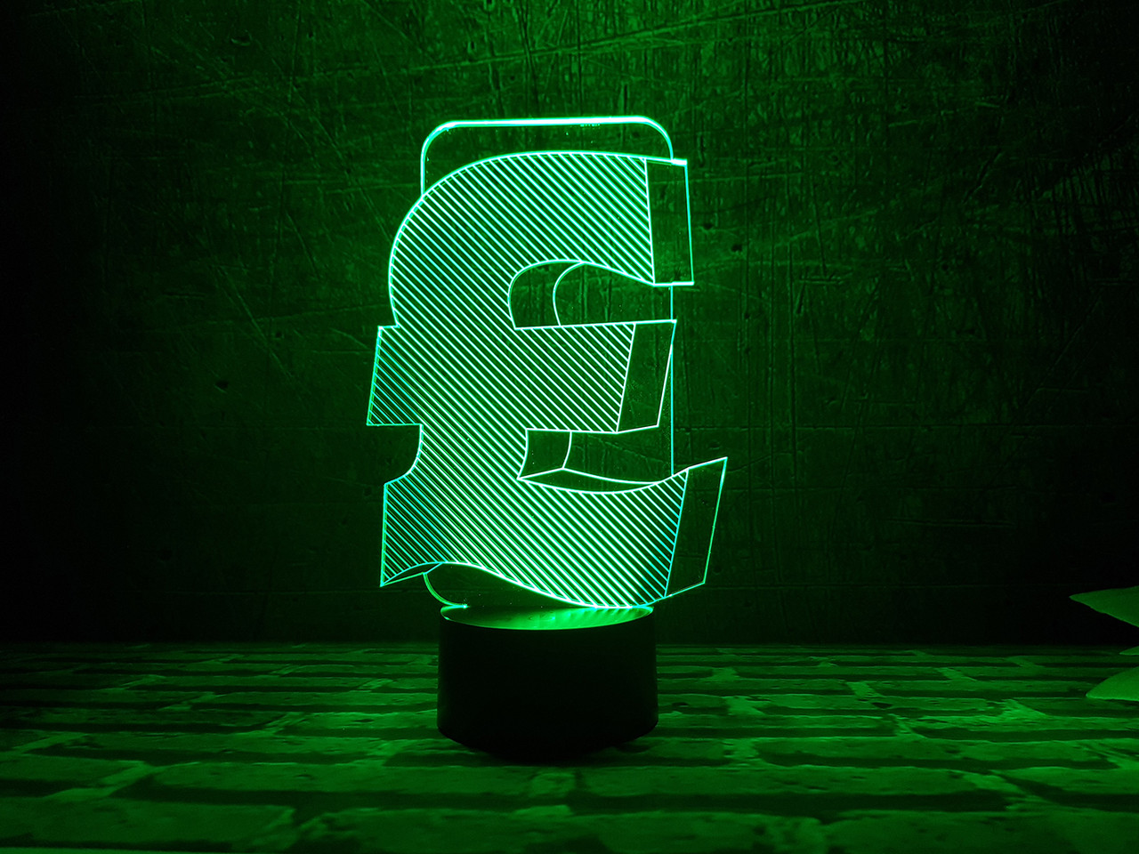 Змінна пластина для 3D-світильників "Фунт" 3DTOYSLAMP, фото 1