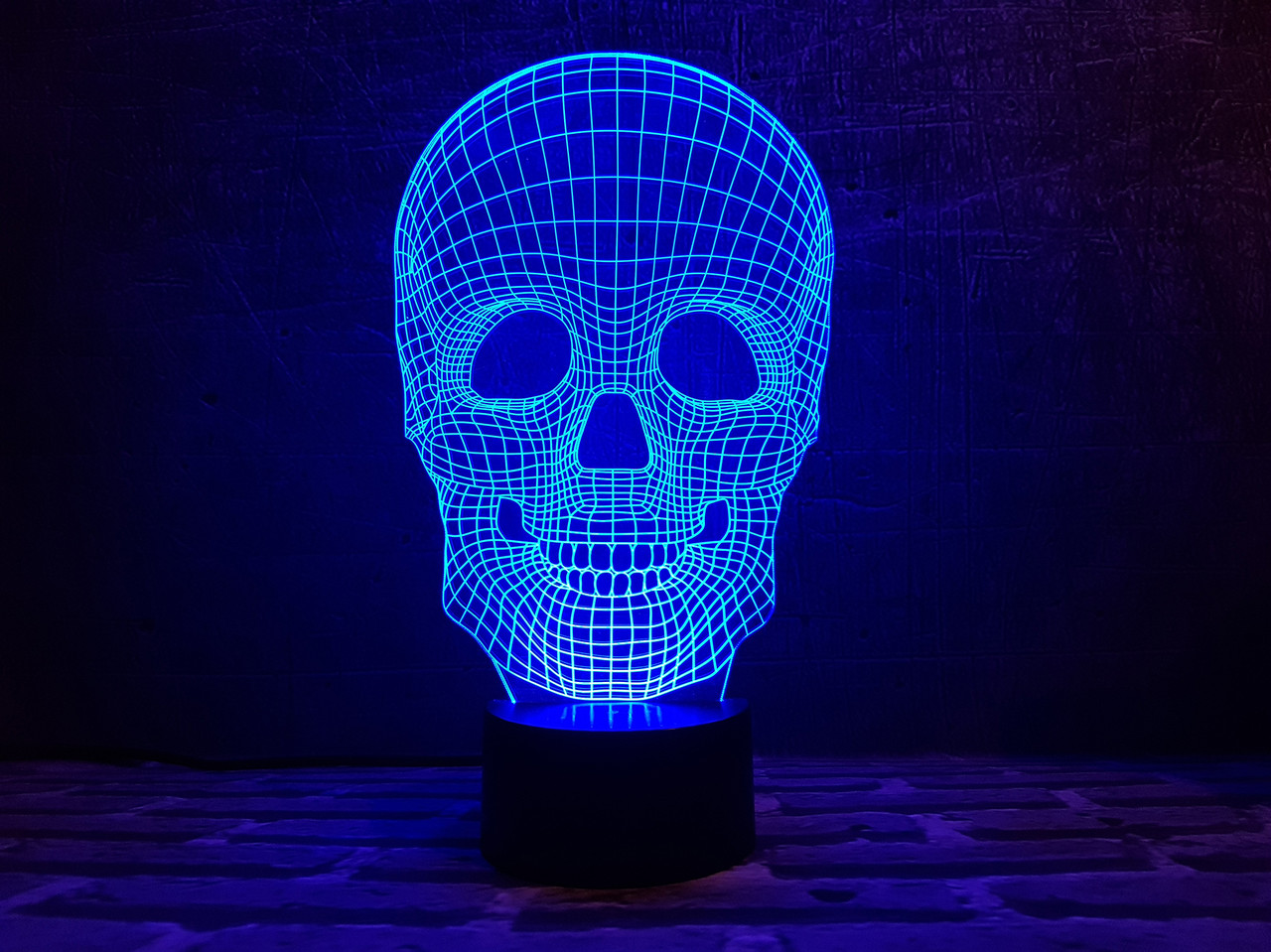 Змінна пластина для 3D-світильників "Череп 4" 3DTOYSLAMP, фото 1