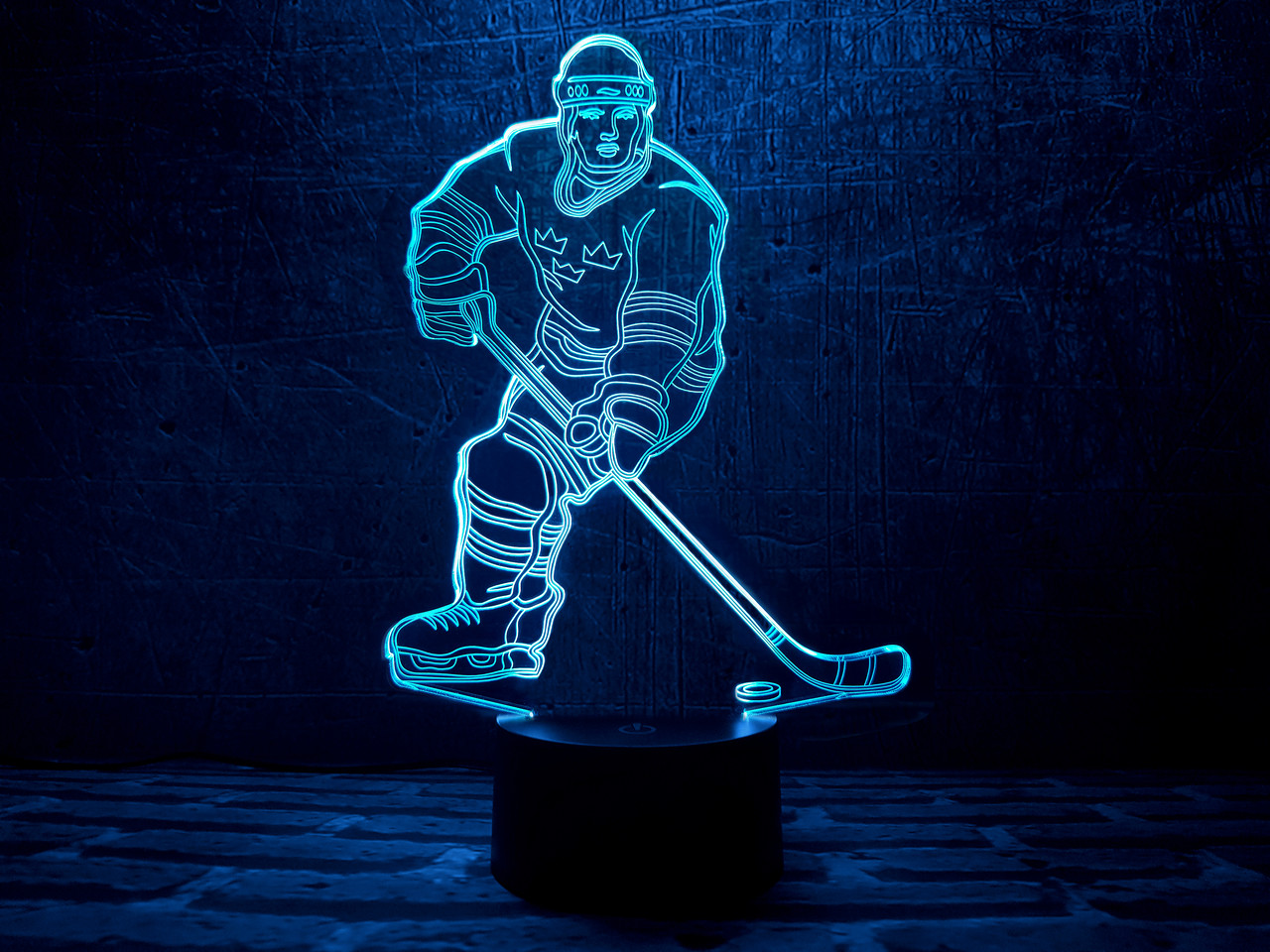 Змінна пластина для 3D ламп "Хокеїст" 3DTOYSLAMP, фото 1