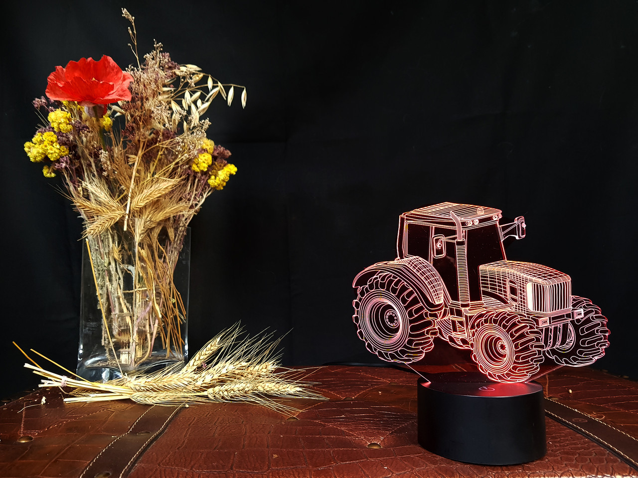 Змінна пластина для 3D-світильників "Трактор" 3DTOYSLAMP, фото 1