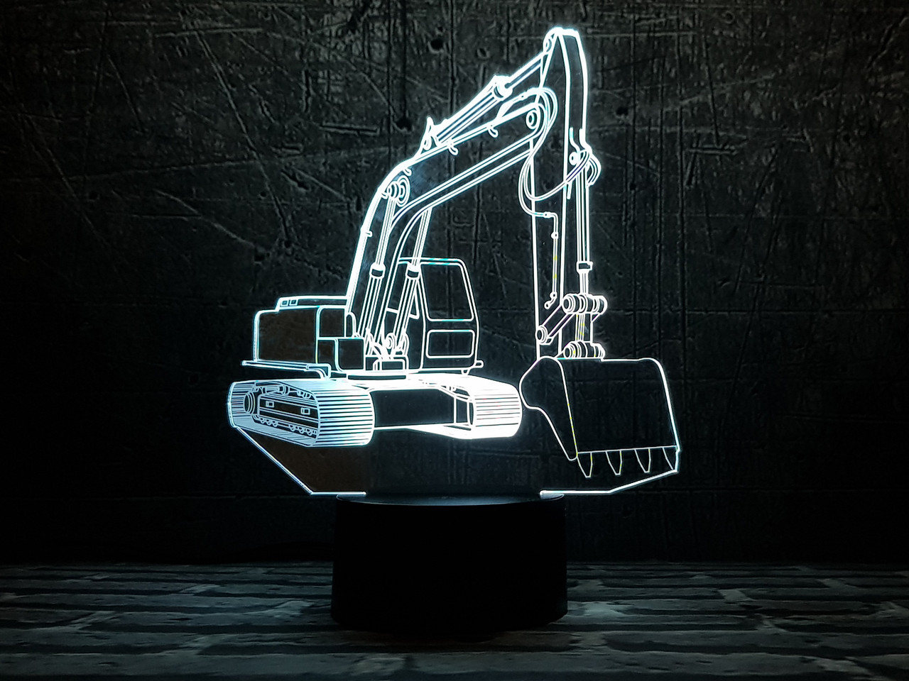 Змінна пластина для 3D-світильників "Екскаватор" 3DTOYSLAMP, фото 1