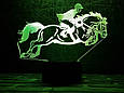 Змінна пластина для 3D-світильників "Конний спорт" 3DTOYSLAMP, фото 2