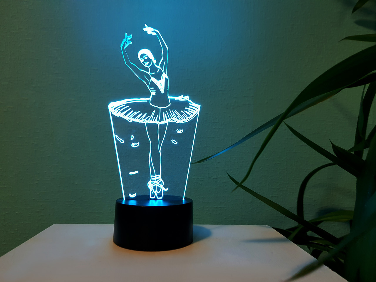 Змінна пластина для 3D-світильників "Балерина" 3DTOYSLAMP, фото 1