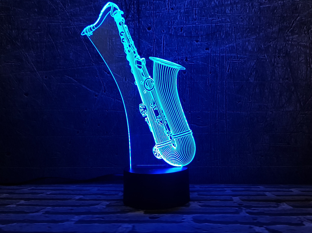 Змінна пластина для 3D-світильників "Саксофон" 3DTOYSLAMP, фото 1
