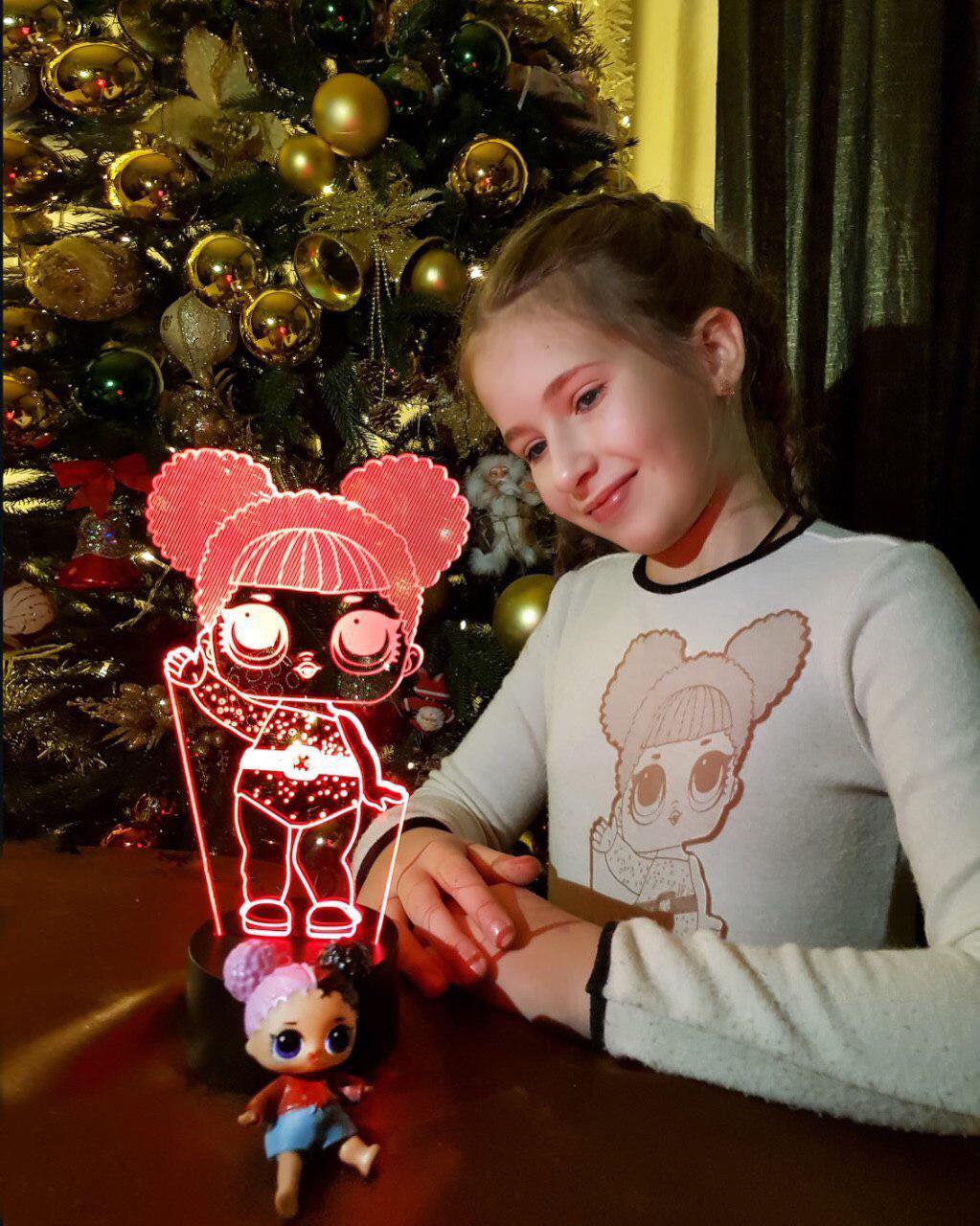 Змінна пластина для 3D-світильників «LOL 2» 3DTOYSLAMP, фото 1