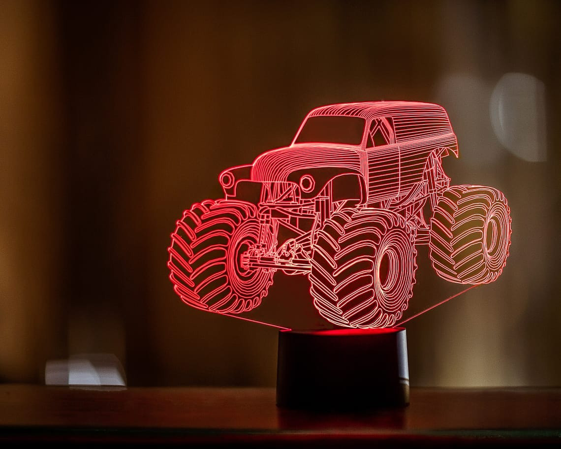 Змінна пластина для 3D-світильників "Автомобіль 38" 3DTOYSLAMP, фото 1