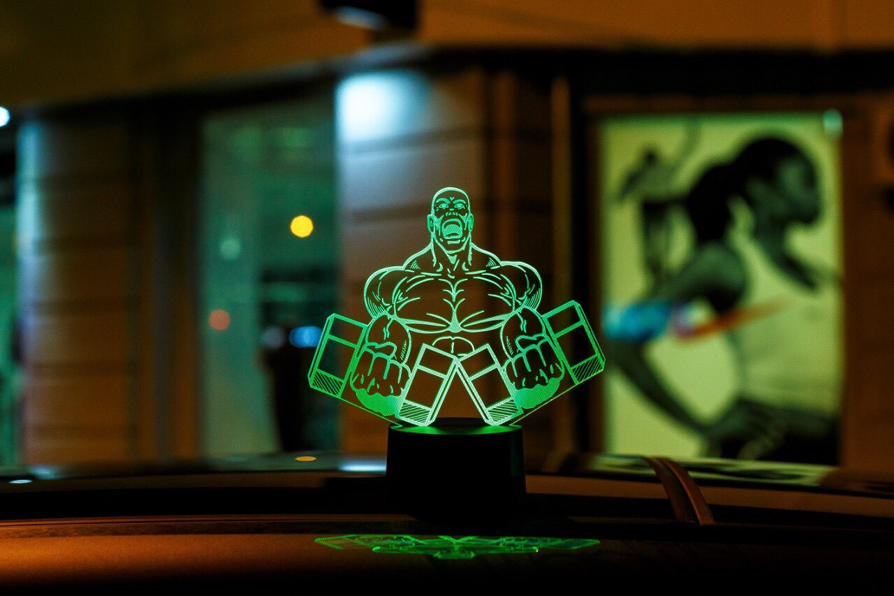 Змінна пластина для 3D-світильників "Культурист 2" 3DTOYSLAMP, фото 1