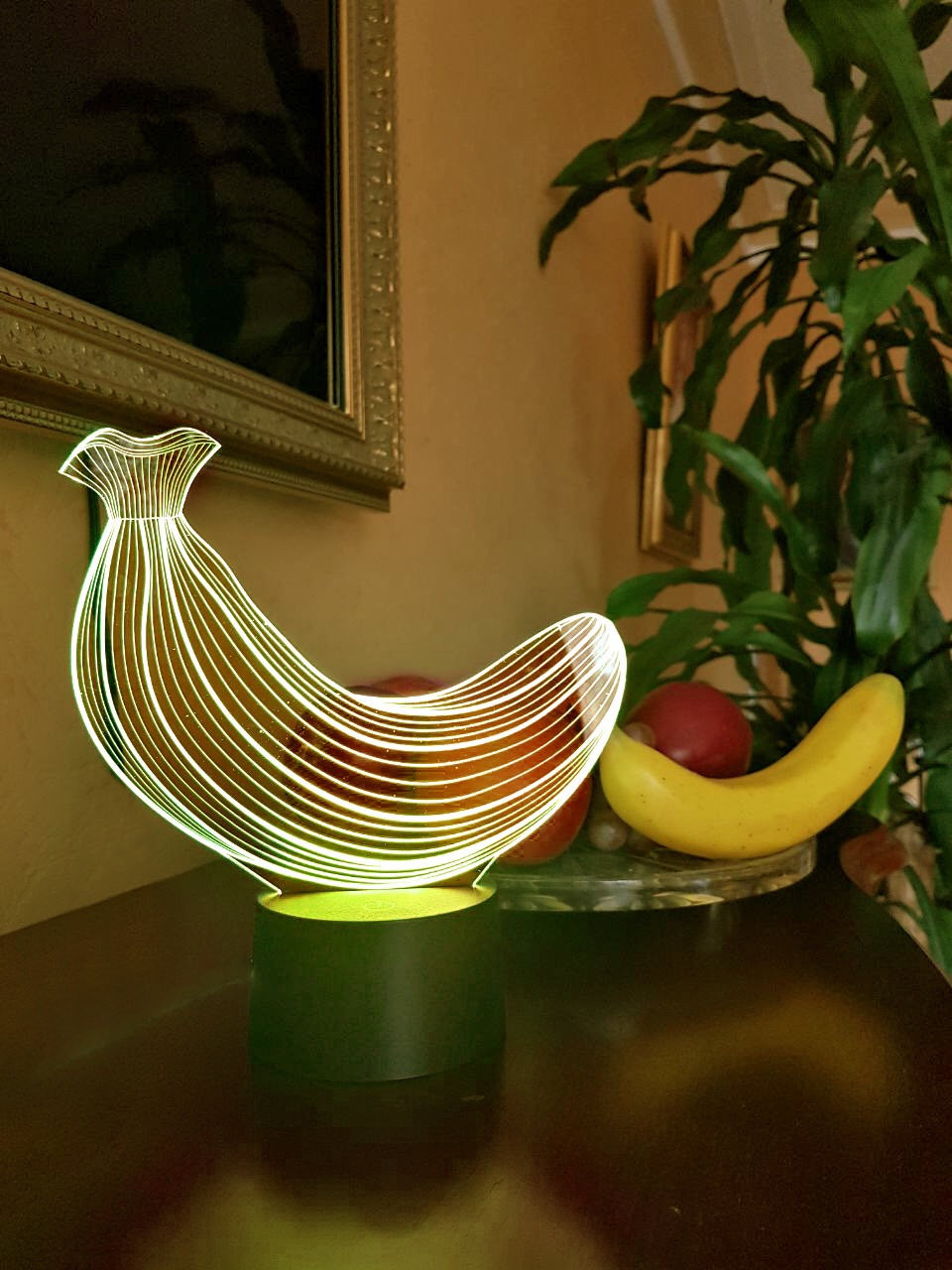 Змінна пластина для 3D-світильників "Банан" 3DTOYSLAMP, фото 1