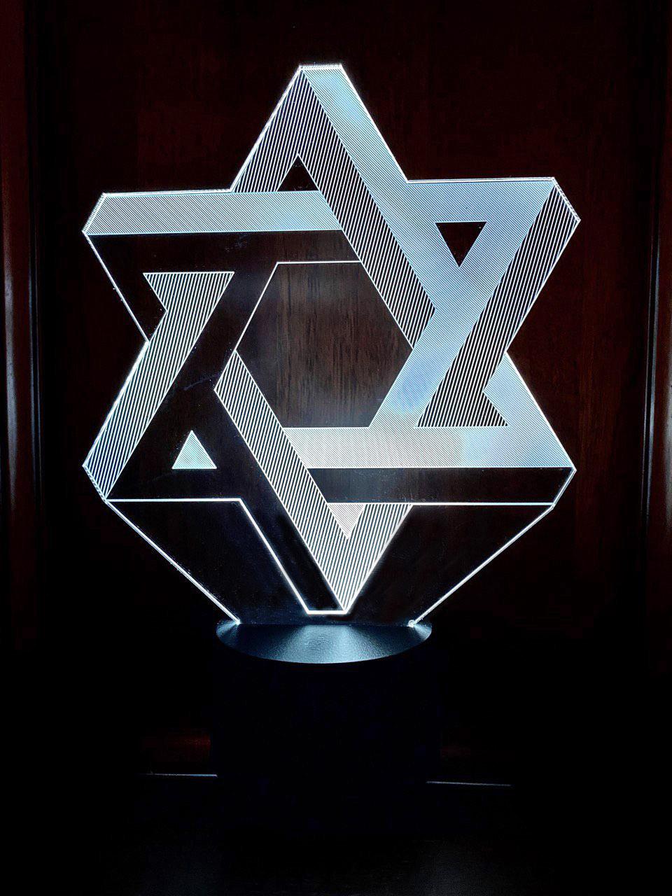 Змінна пластина для 3D-світильників "ЗіркаJ" 3DTOYSLAMP, фото 1