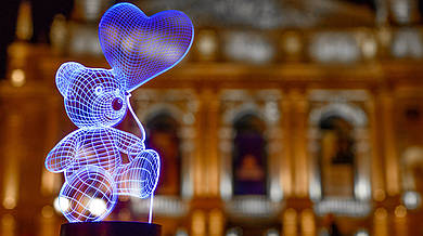 Змінна пластина для 3D ламп "Ведмедик із кулькою" 3DTOYSLAMP