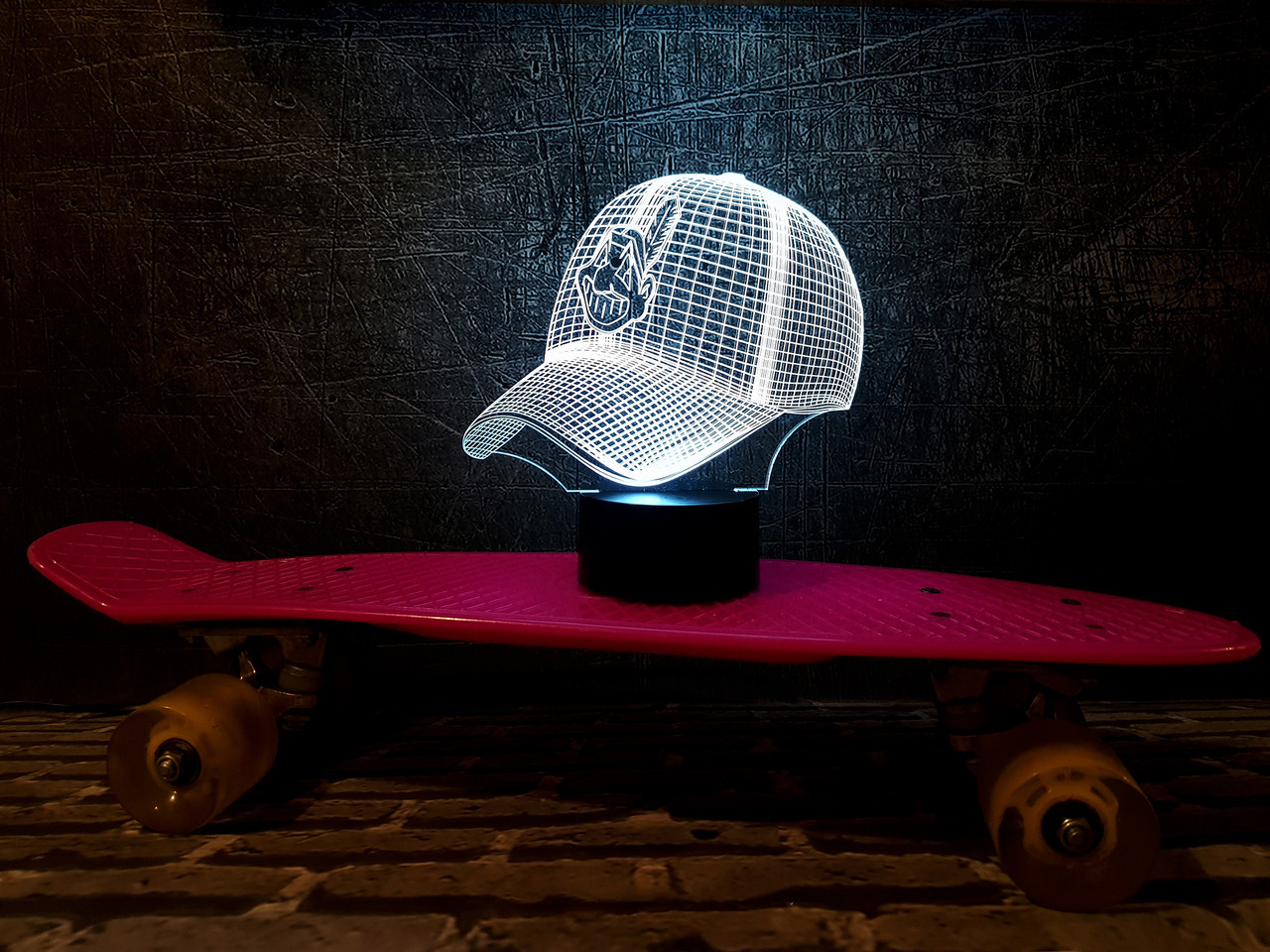 Змінна пластина для 3D-світильників "Бейсболка" 3DTOYSLAMP, фото 1