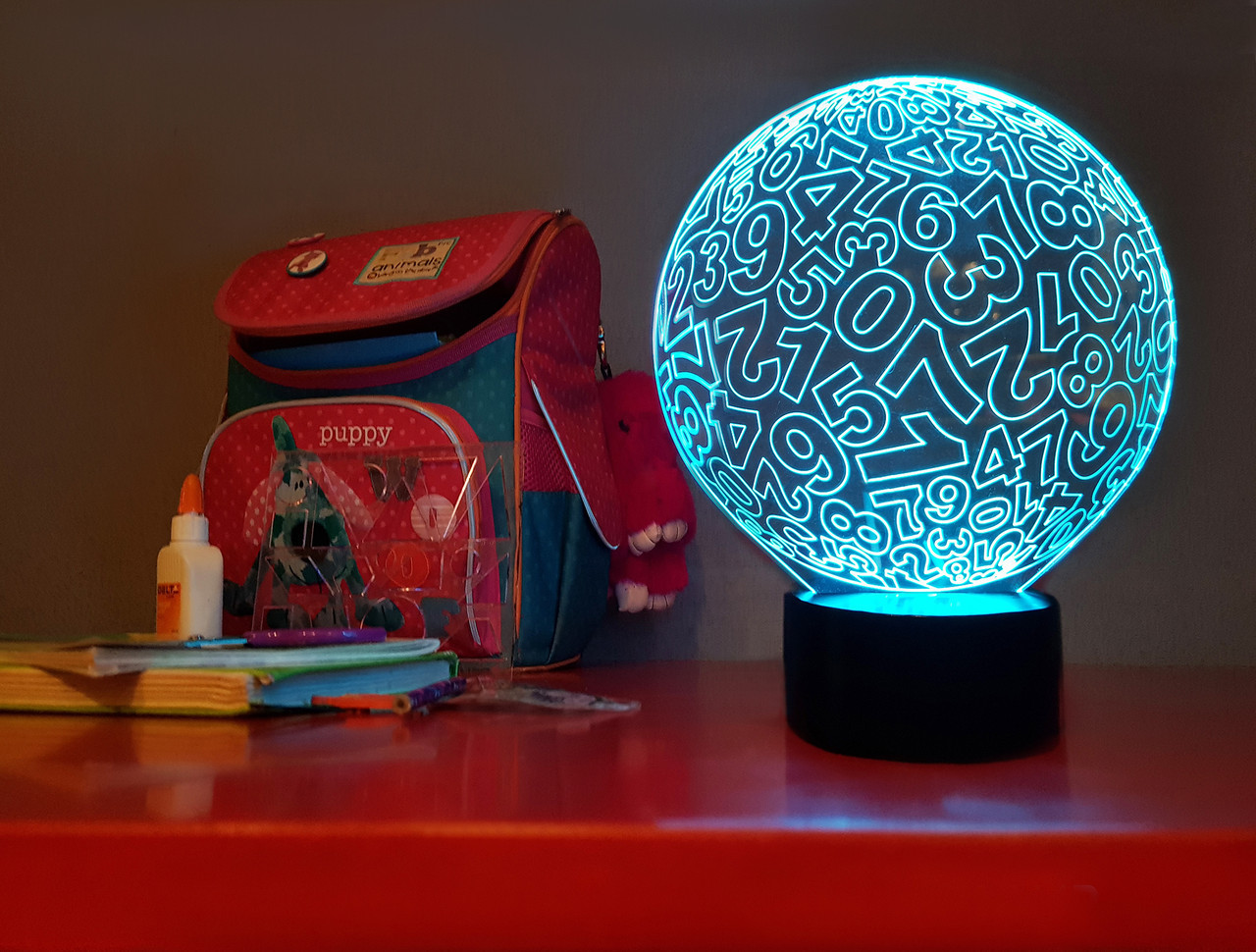 Змінна пластина для 3D-світильників "Цифри" 3DTOYSLAMP, фото 1