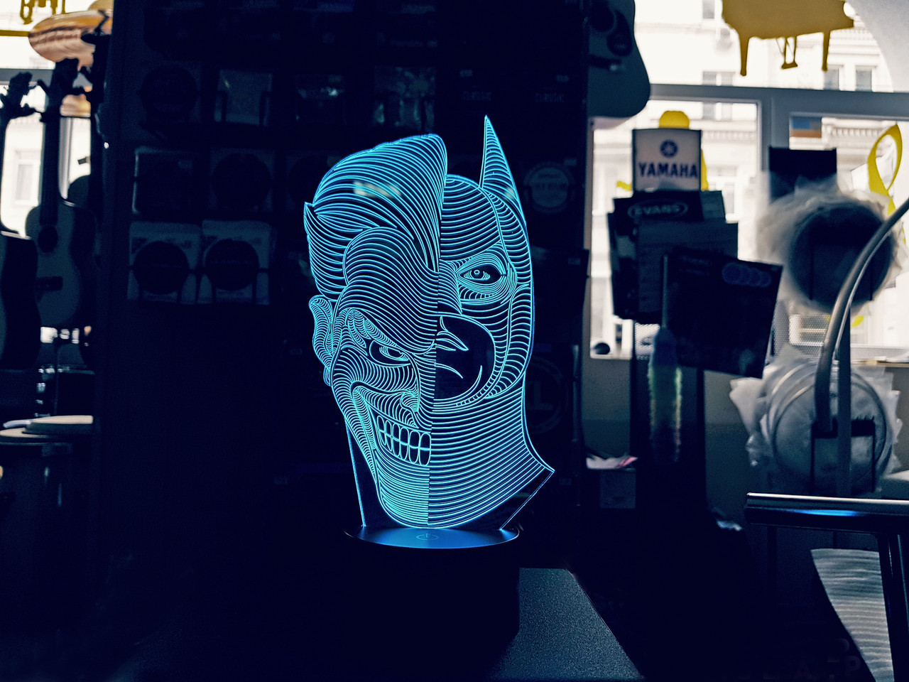 Змінна пластина для 3D-світильників "Джокер/Бетмен" 3DTOYSLAMP, фото 1