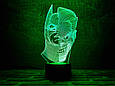 Змінна пластина для 3D-світильників "Джокер/Бетмен" 3DTOYSLAMP, фото 2
