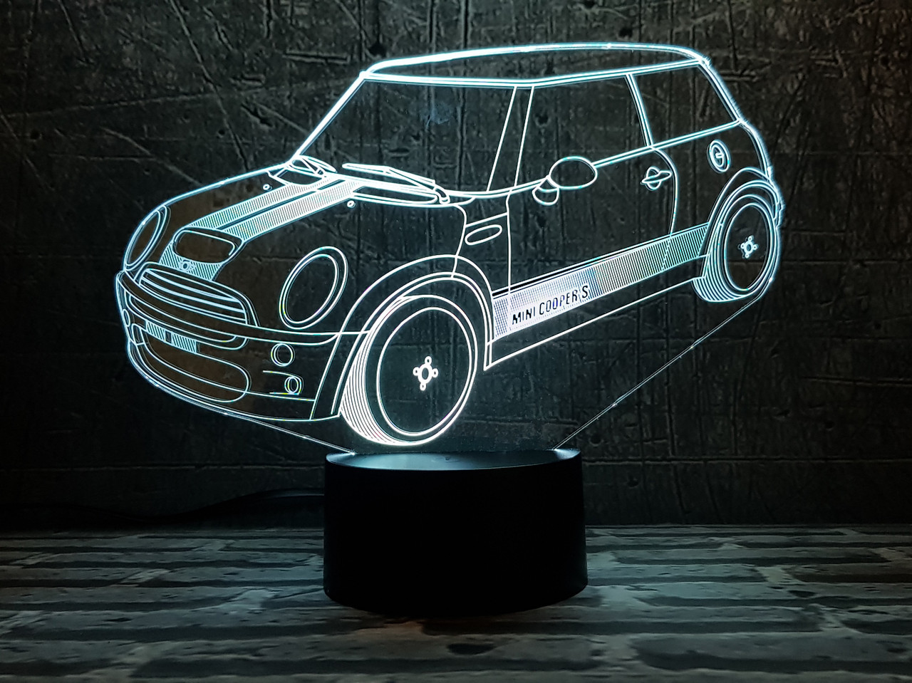 Змінна пластина для 3D-світильників "Автомобіль 37" 3DTOYSLAMP, фото 1
