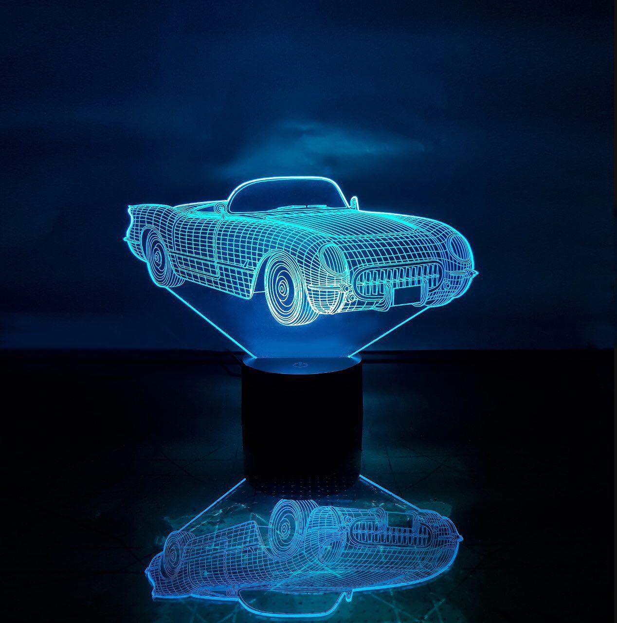 Змінна пластина для 3D-світильників "Автомобіль 23" 3DTOYSLAMP, фото 1